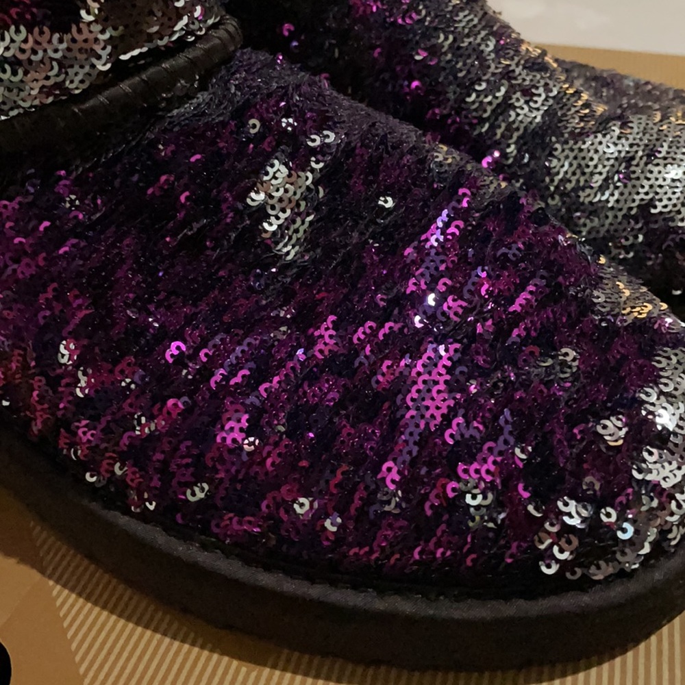 Ugg Classic Short Sparkle Sequin Boot - image 2